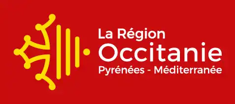 logo vectoriel region occitanie pyrenees mediterranee rectangle